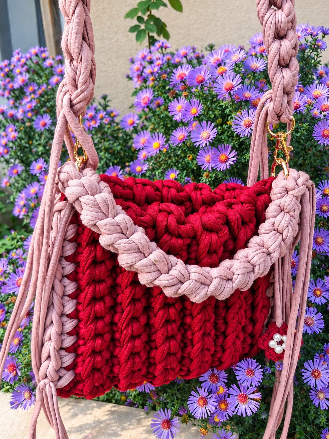 Geantă bordo Sway handmade ❤️ — genți și piele lucrat manual, Handmade Krista8864