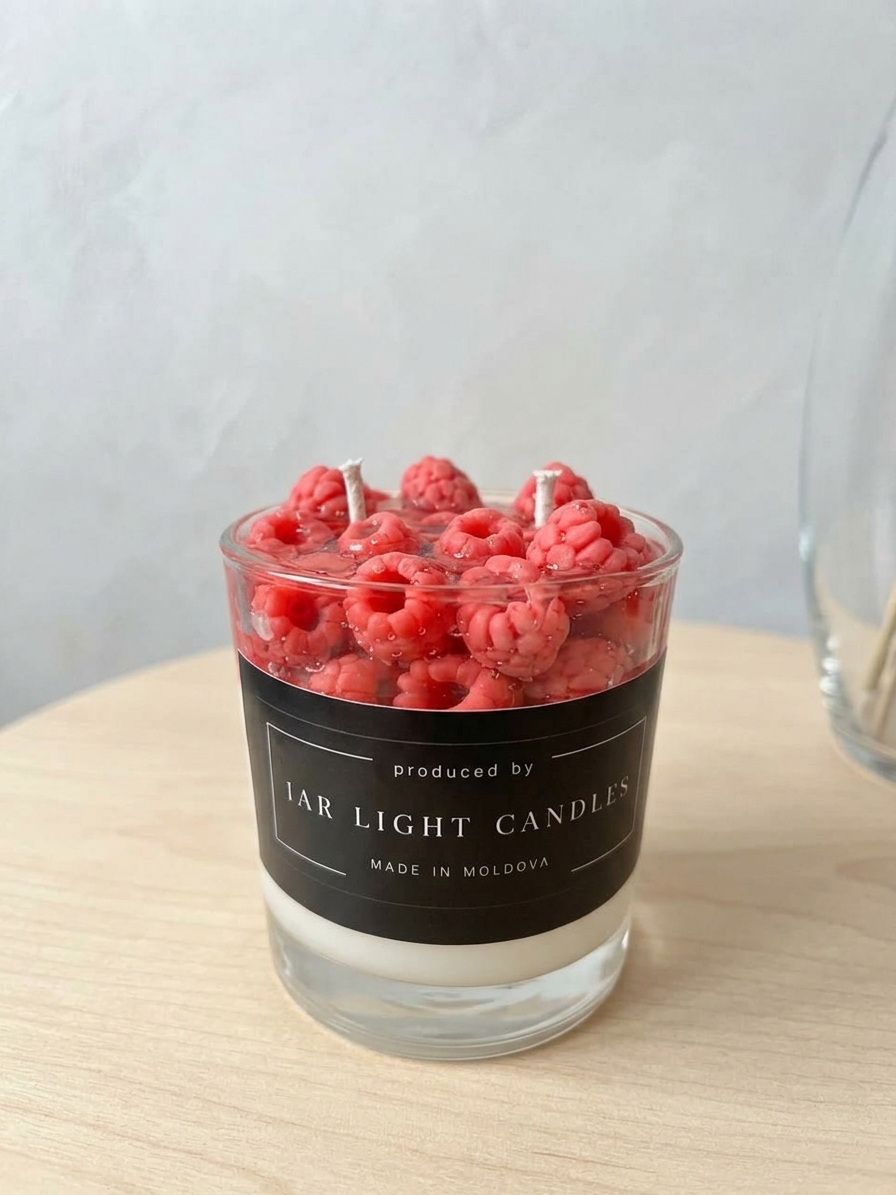 Малинки. Ароматические свечи ручной работы из Соевого воска — lumânări lucrat manual, Iar Light Candles