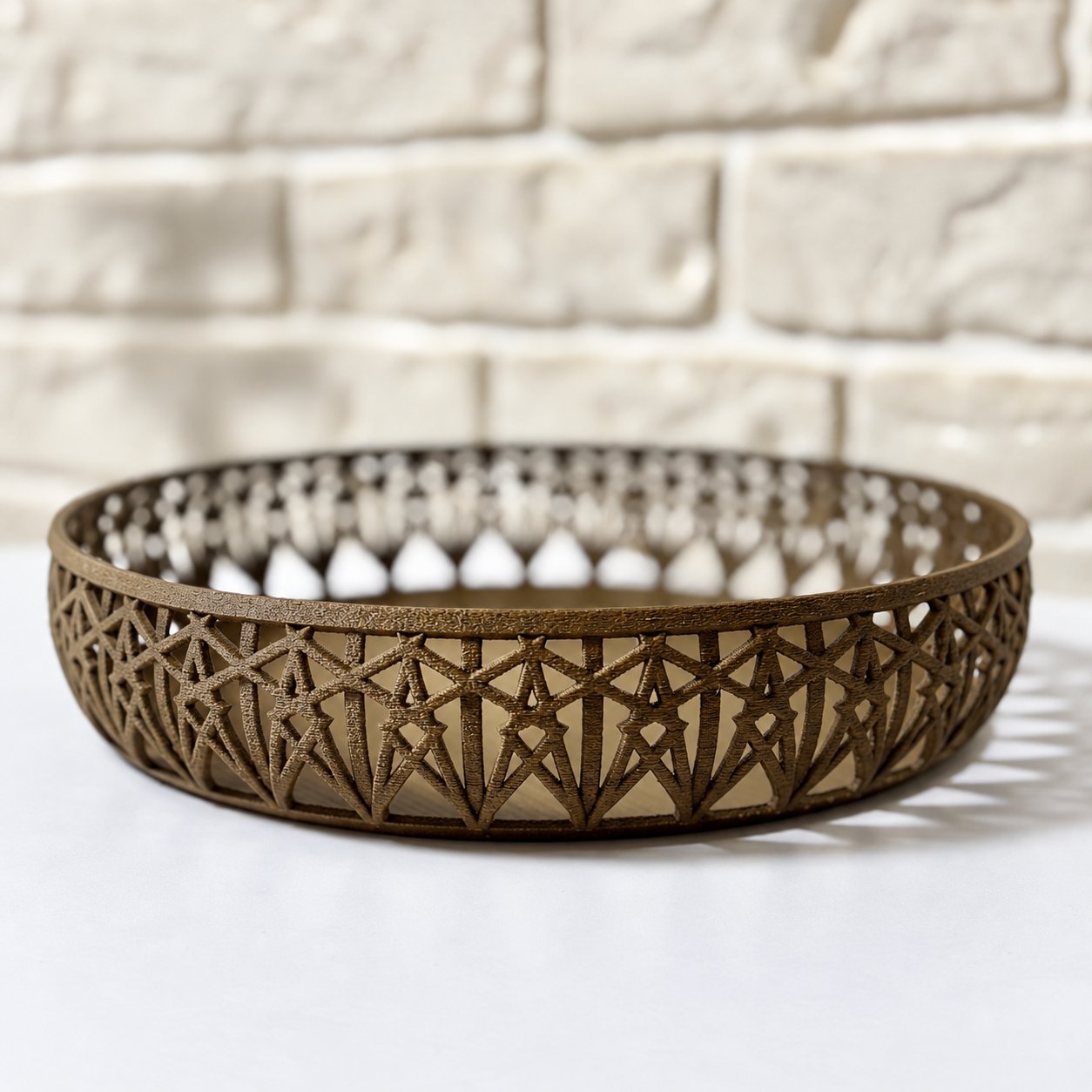 Tavă decorativă Lace Wood S — decor pentru casă lucrat manual, EDI3D