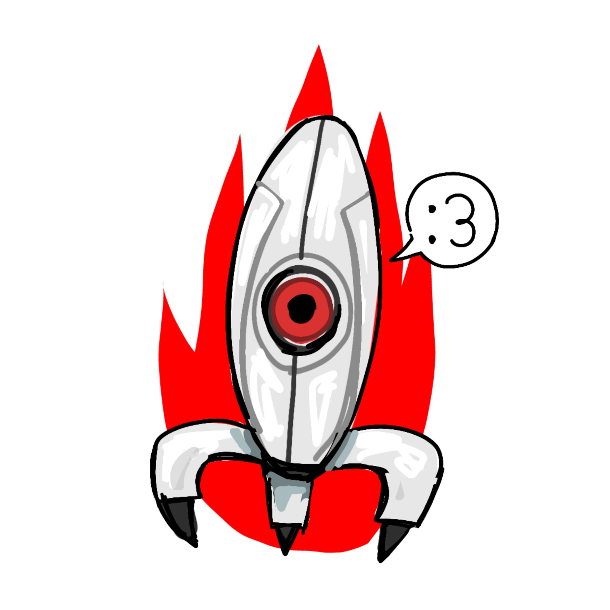 sticker "portal turret" — stickere și autocolante lucrat manual, K3shart