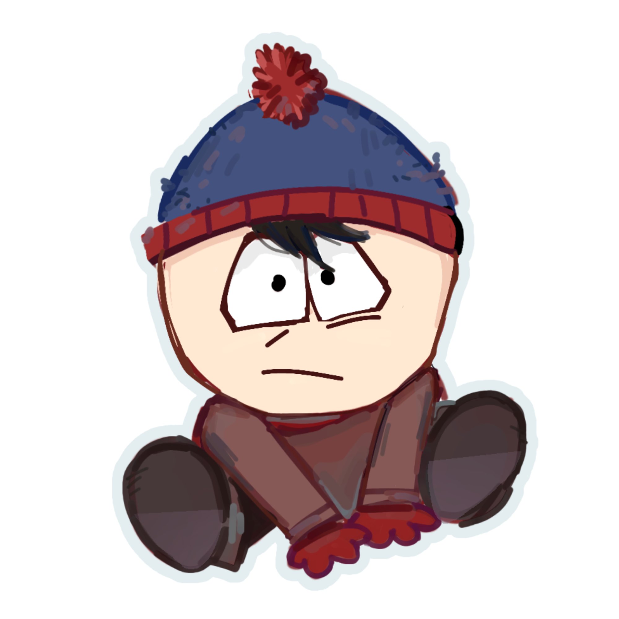 sticker "stan marsh" — stickere și autocolante lucrat manual, K3shart