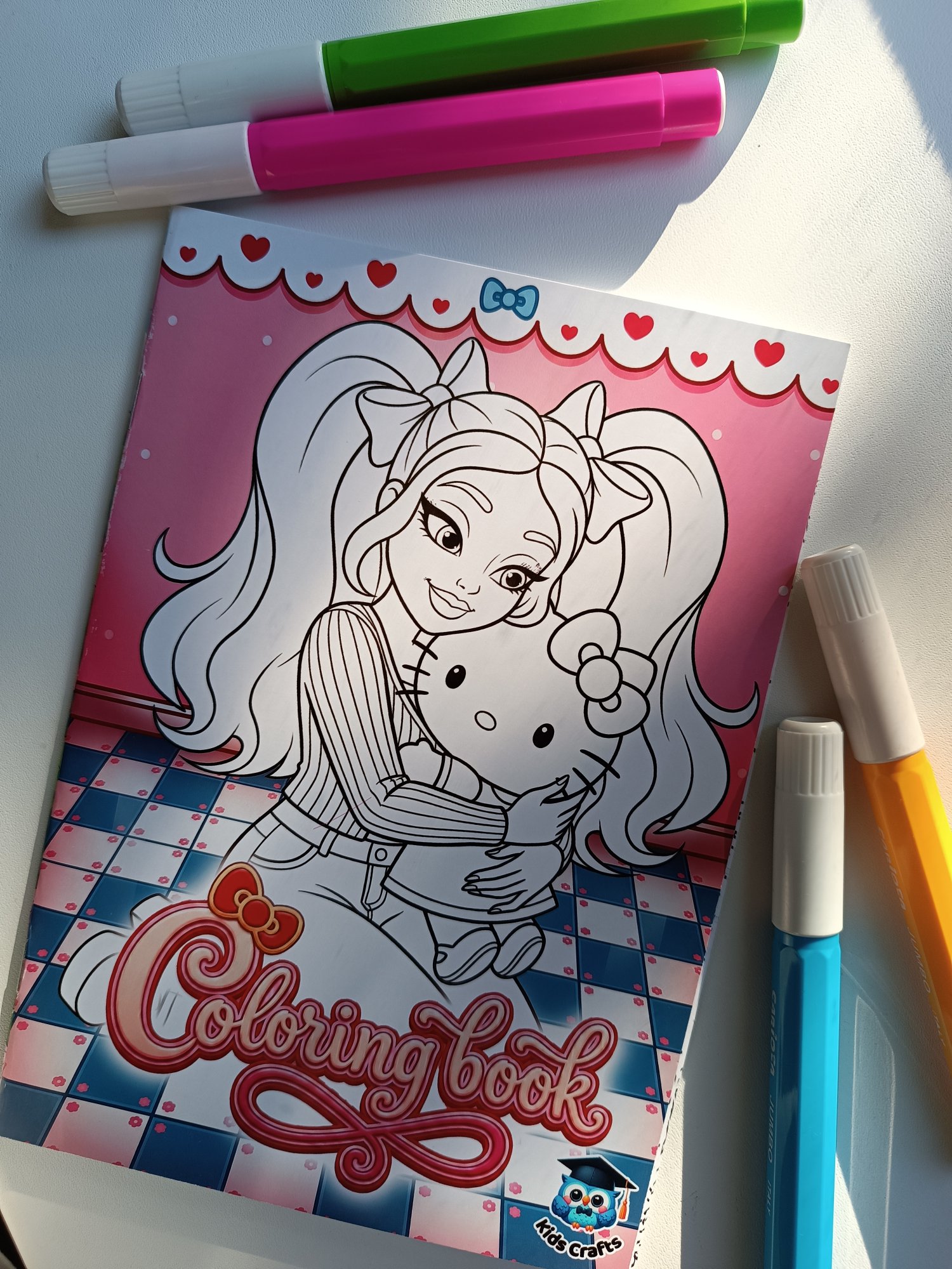 Hello Kitty Carte de colorat — jucării educative lucrat manual, Kids Crafts