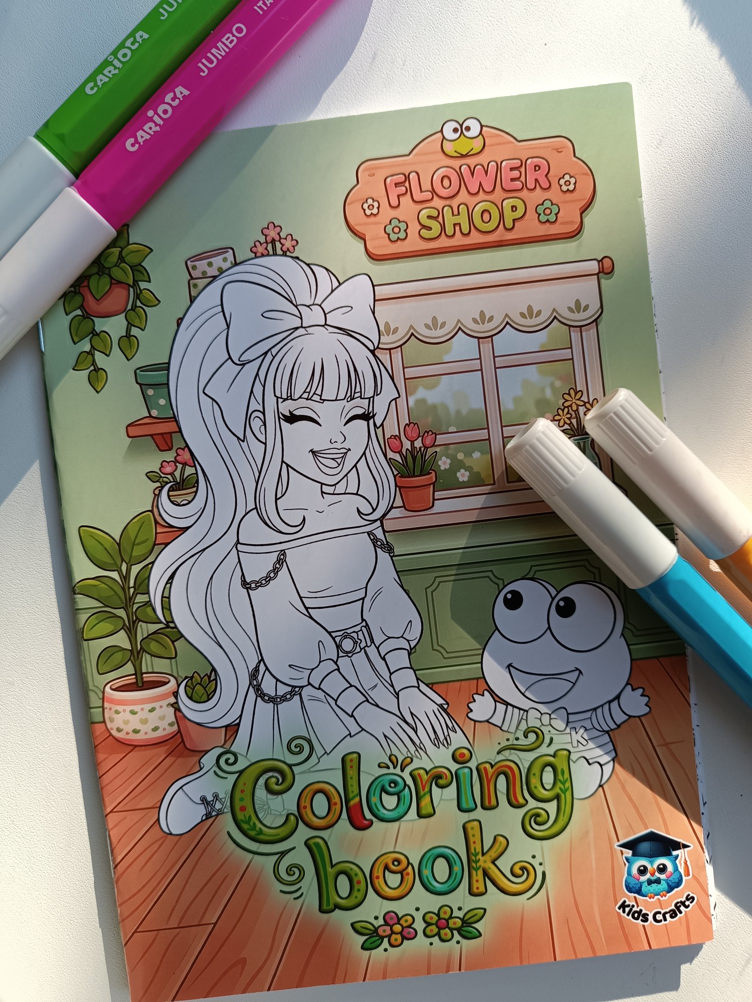 Keroppi Carte de colorat — jucării educative lucrat manual, Kids Crafts