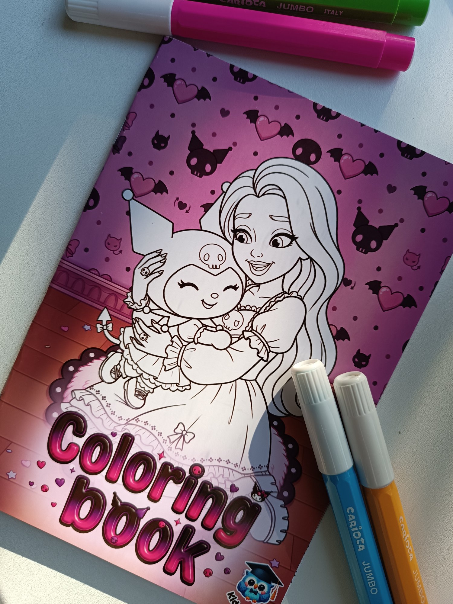 Kuromi Carte de colorat — jucării educative lucrat manual, Kids Crafts