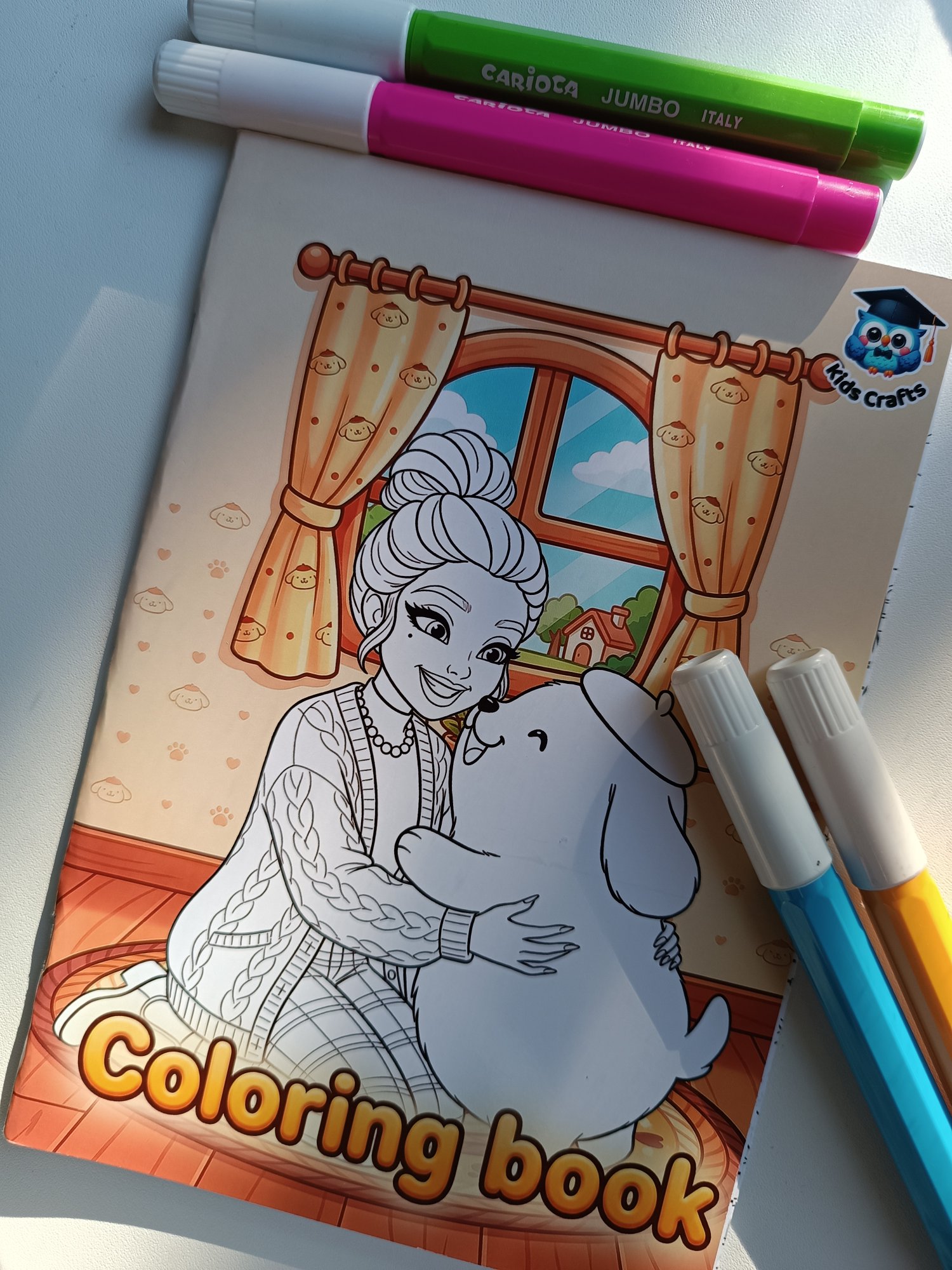 Pompompurin Carte de colorat — jucării educative lucrat manual, Kids Crafts
